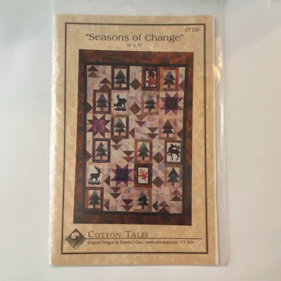 Vtg Cotton Tales CT220 Seasons of Change Quilt Pattern Uncut Sewing Craft - Picture 2 of 5